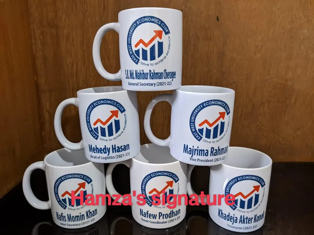 Personalized university club mugs