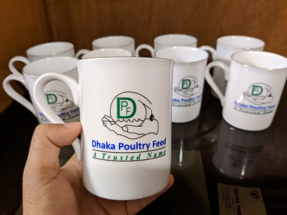 Corporate mugs printed for Dhaka Poultry Feed
