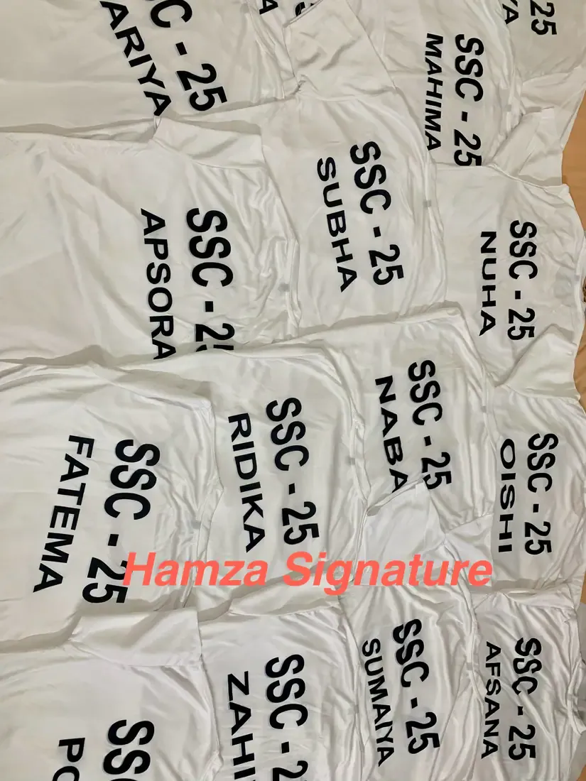 Personalized SSC 2025 shirts