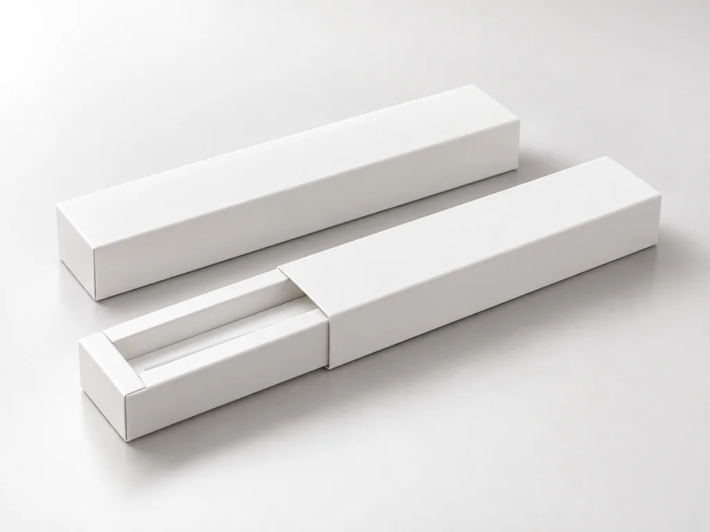 Slide-out hard presentation pen box