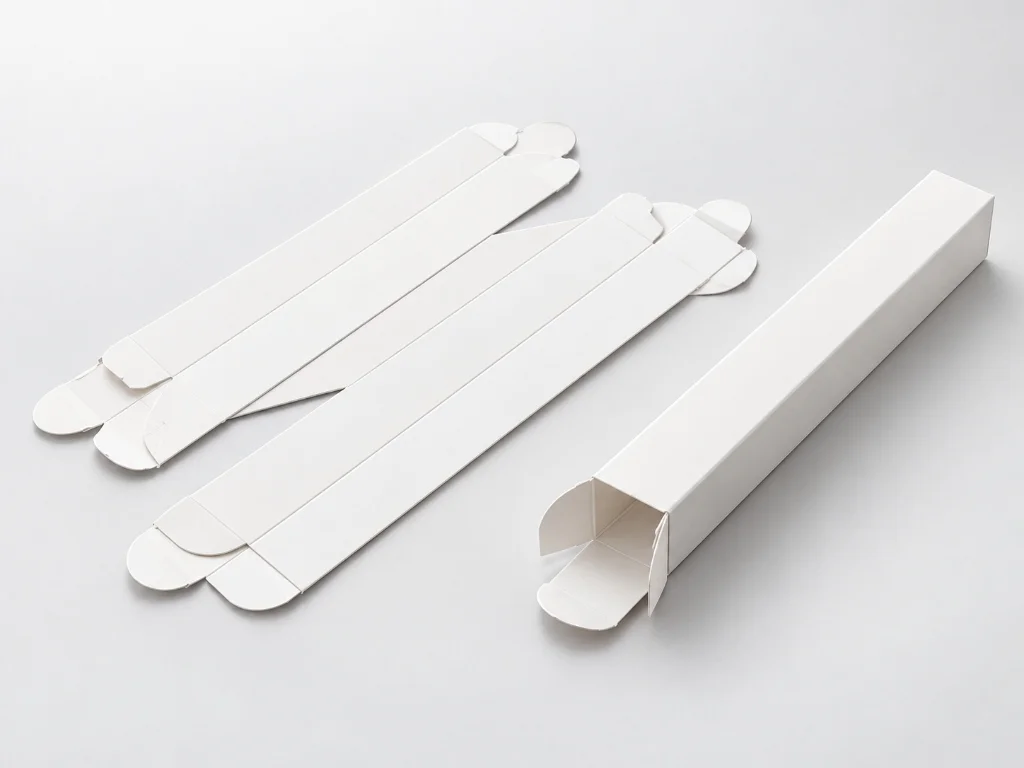 Custom white paper pen packaging box